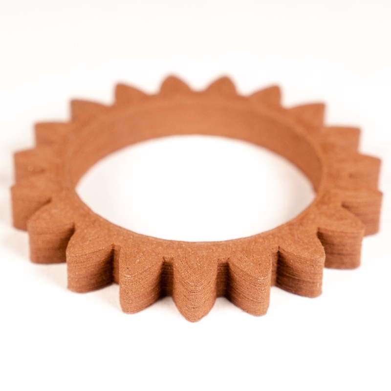 Gear made of copper without sintering